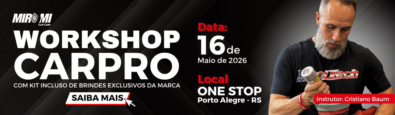 Adquira sua vaga para o WorkShop da CarPro!
