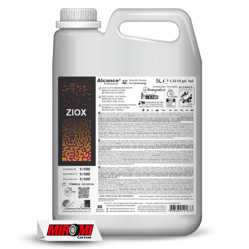 Vonixx V-Mol Lava Autos Desincrustante 1:100 (Bombona 5 Litros)