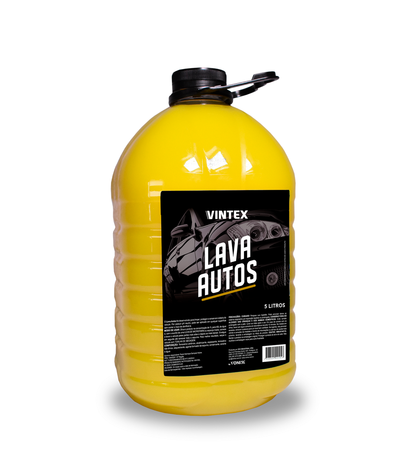 1 Lava Autos Shampoo Auto 1 Limpa Estofados A Seco 5l Vonixx