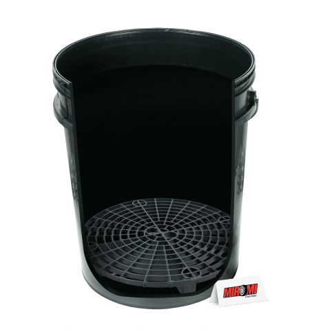 Detailer Balde Preto para Lavagem com Separador de Partículas Preto (19 Litros)