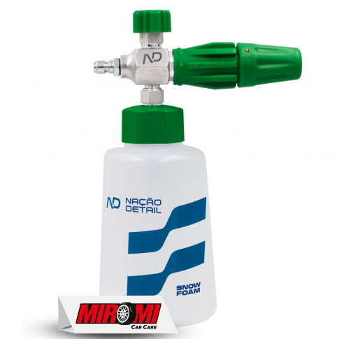 Nação Detail Snow Foam Aluminum Pro - Canhão de Espuma Verde com Reservatório de 1 Litro
