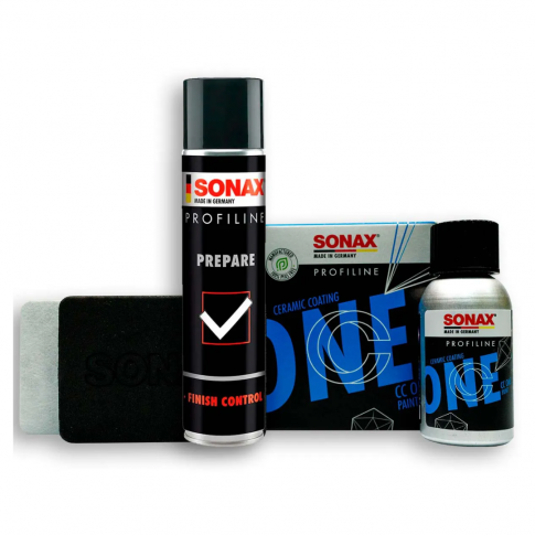 Kit Coating Cer&acirc;mico CC One Sonax (40ml) + Prepare Sonax