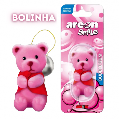 Aromatizante Areon Smile Toy Bolinha - Bubble Gum (Chiclete)