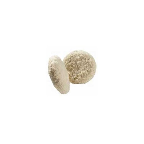 Boina de Fio Buff and Shine 8" Dupla Face Normal Branca