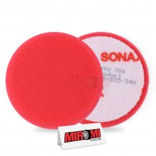 Boina de Espuma Premium Sonax 3" Agressiva Vermelha (1 unidade)