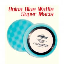 Buff and Shine Boina de Espuma Super Macia Waffle Azul 7.5"