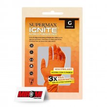 Supermax Luva Nitrílica Ignite Laranja - Tamanho G 8 (5 Unidades)