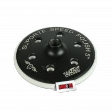 NobreCar Suporte Speed Polish Black de 5" para Boinas de 5" a 6" (Rosca 5/8)