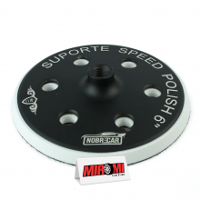 NobreCar Suporte Speed Polish Black de 6" para Boinas de 6" a 7.5" (Rosca 5/8)
