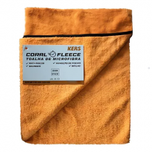 Pano de Microfibra Kers Coral Fleece Laranja (30x45cm - 350GSM)