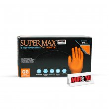 Supermax Luva Nitrílica Ignite Laranja - Tamanho GG 9 (Caixa 90 unidades)