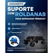 Vonixx Suporte com Rodinhas para Soprador de Ar Térmico Pro para Secagem 2800W